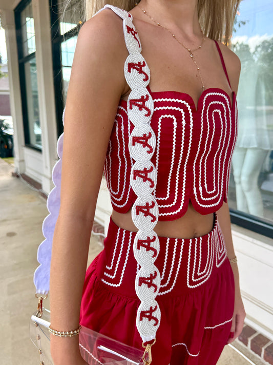 BAMA Scalloped Purse Strap
