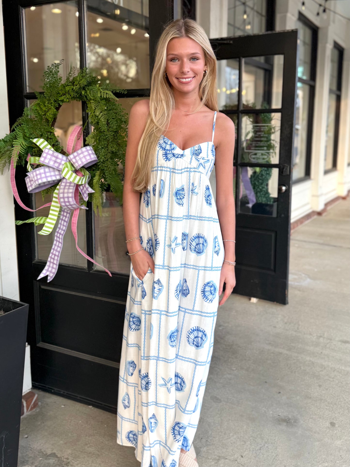 Blue Tile Shell Maxi