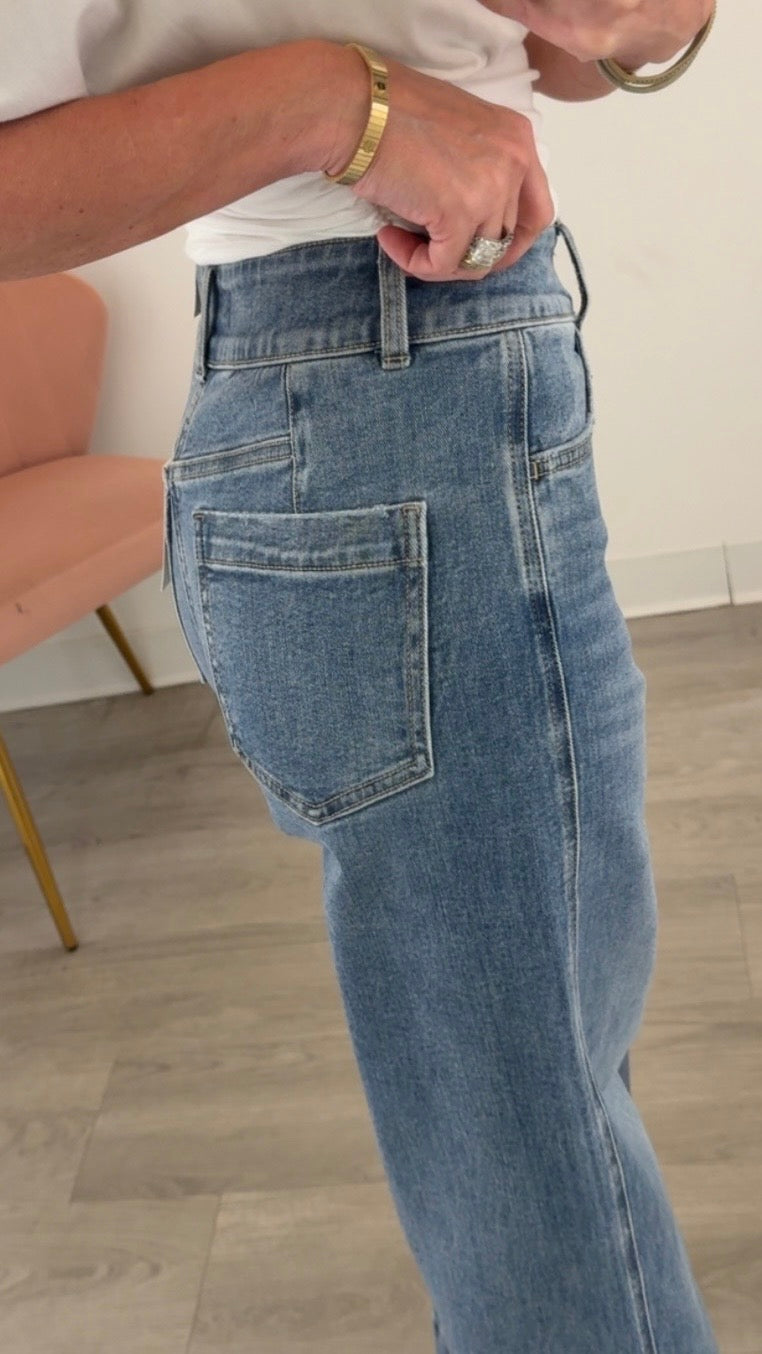 Super High Rise Hem Jean