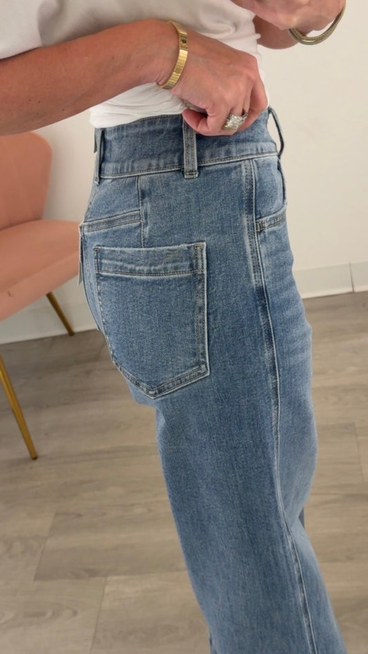 Super High Rise Hem Jean