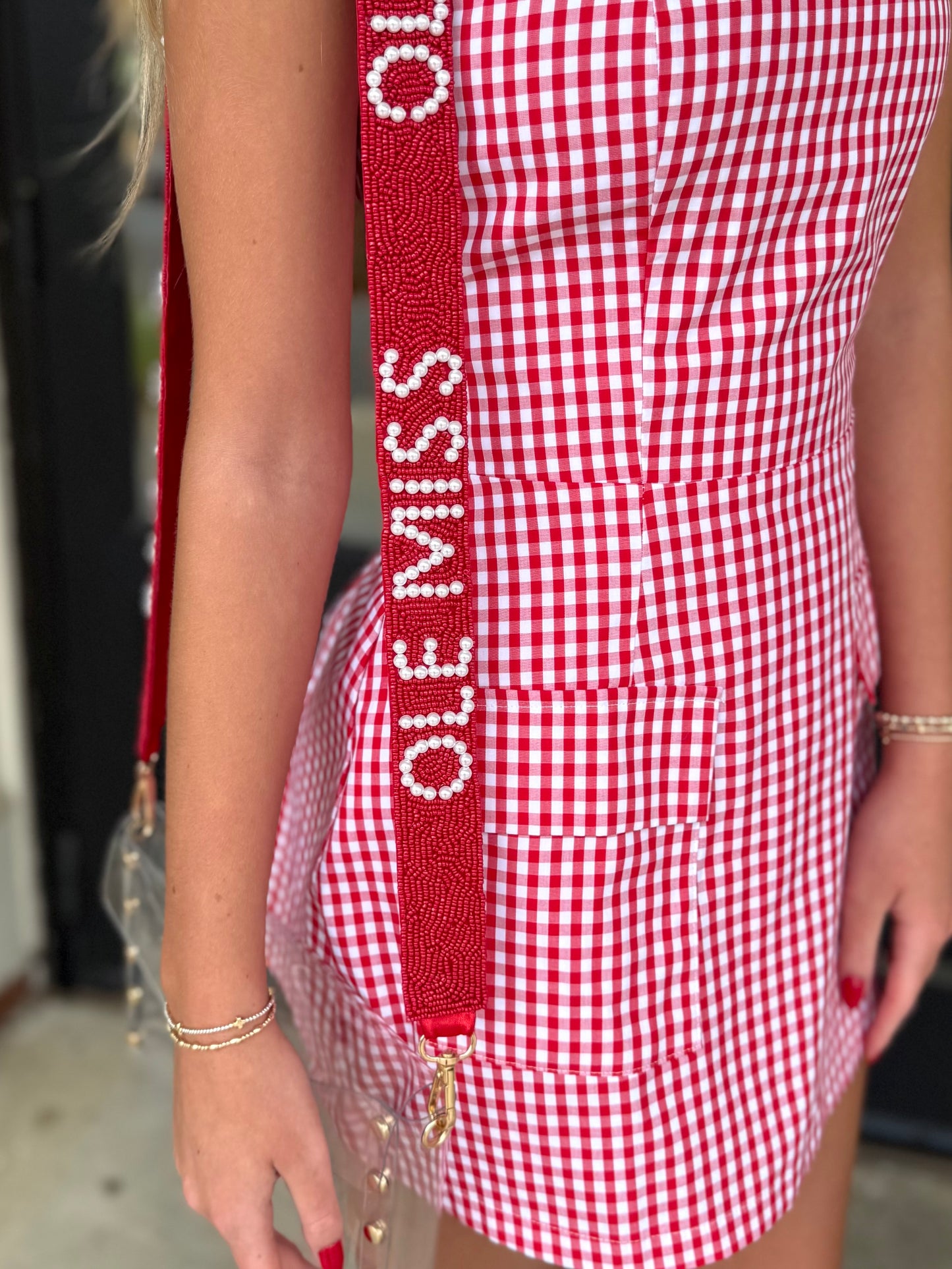 OLE MISS Pearl Purse Strap