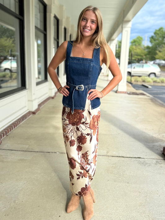 Autumn Leaves Maxi Skirt