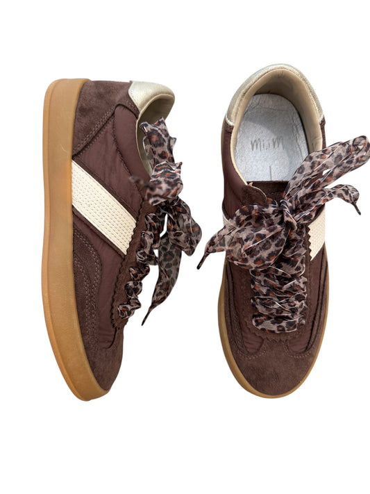 Brown Suede Leopard Sneaker