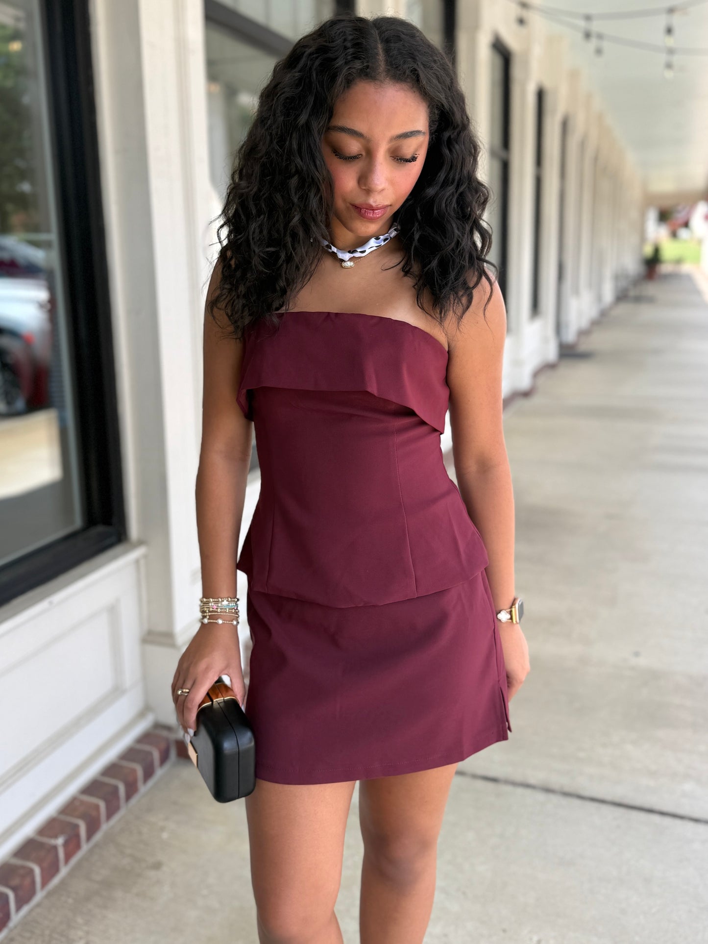Crepe Mini Skort