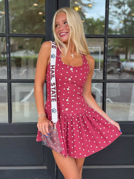 Denim Polka Dot Mini (2 colors)