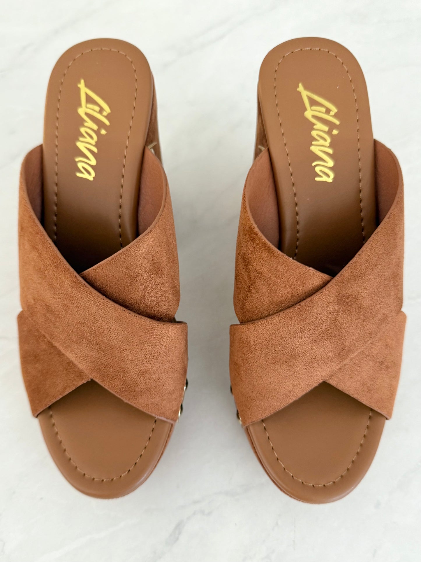 Tan Suede Dandy Platform