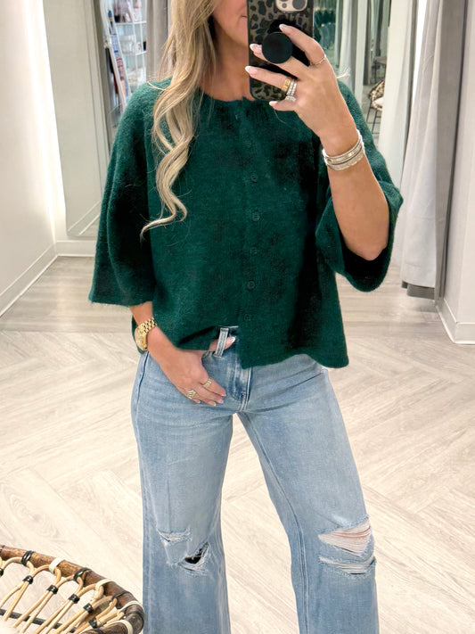 Cropped Boxy Soft Cardigan (3 colors)