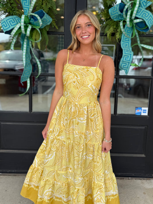 Mustard Paisley Maxi