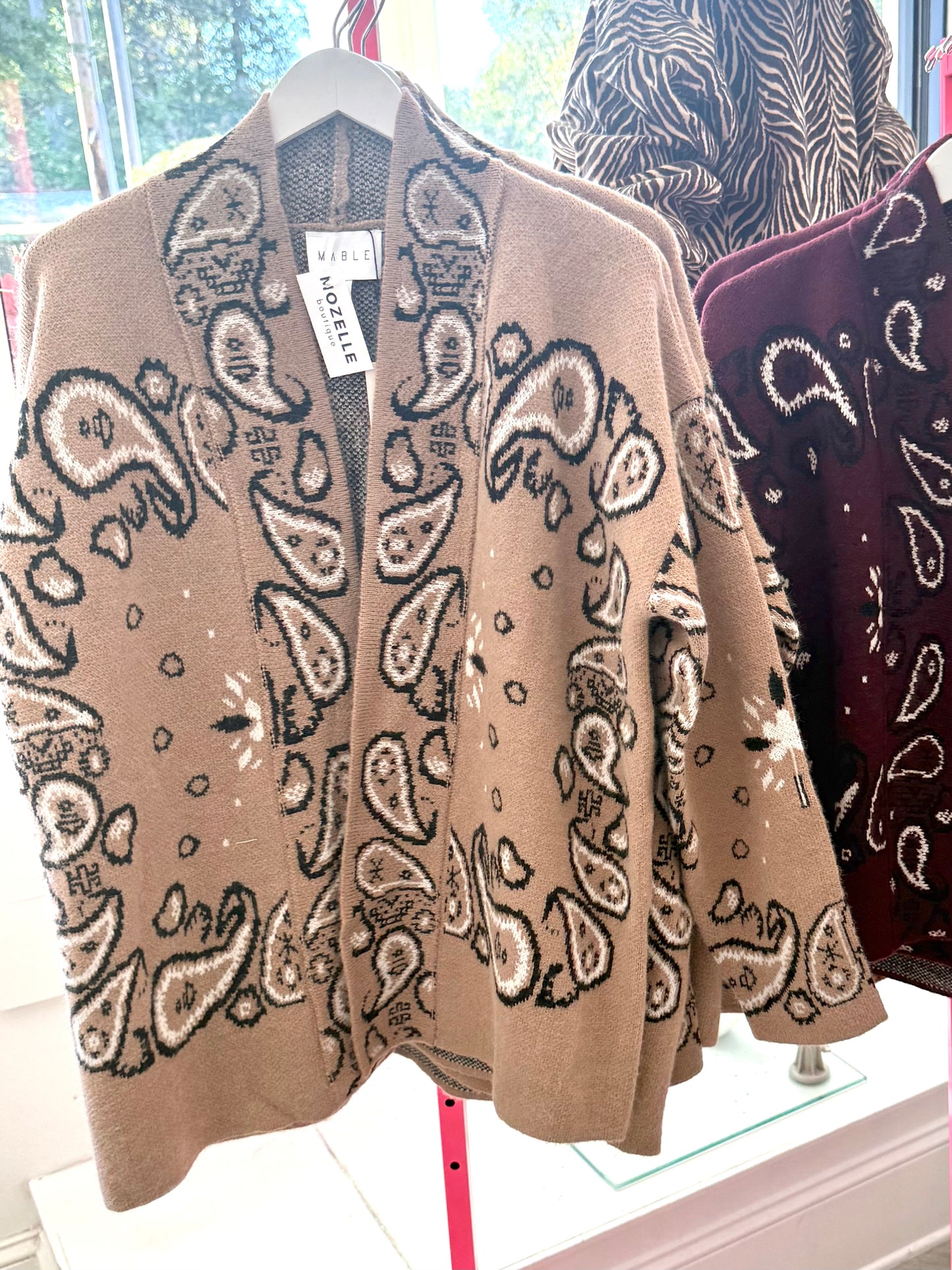 Paisley Pattern Cardigan (3 colors)