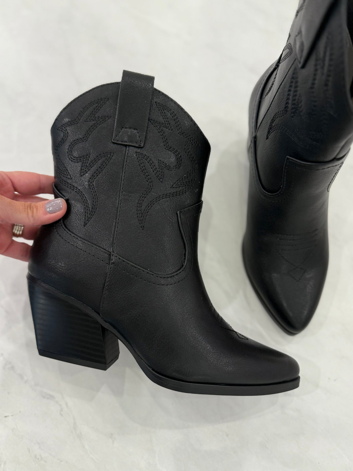 Black Cowgirl Bootie