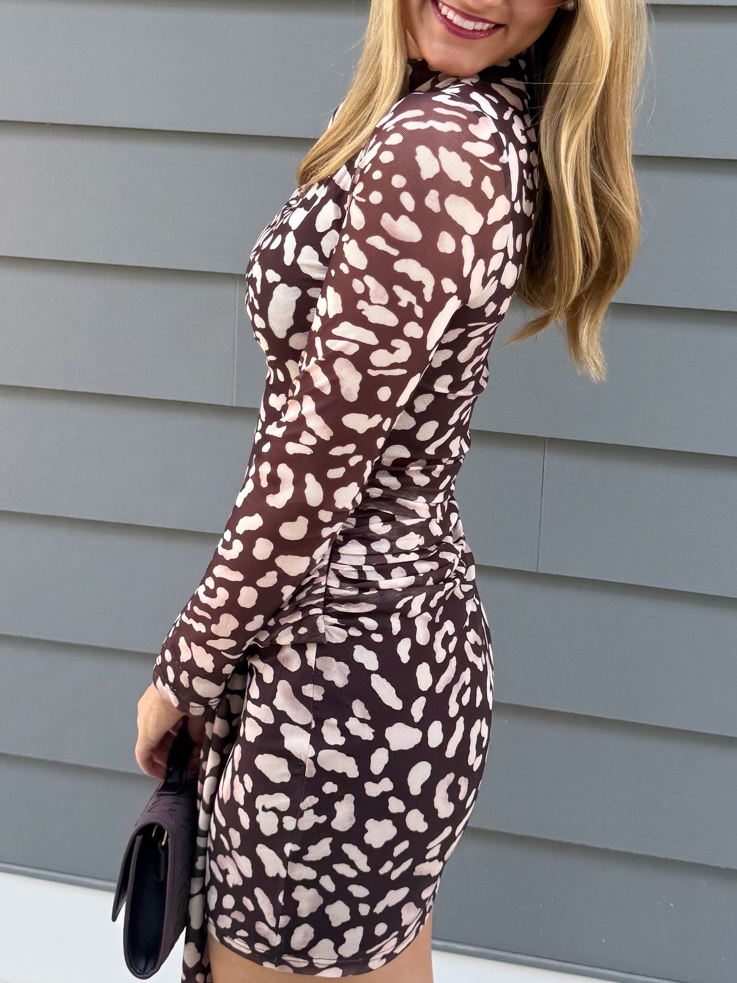 Animal Print Mesh w/ Sash Mini