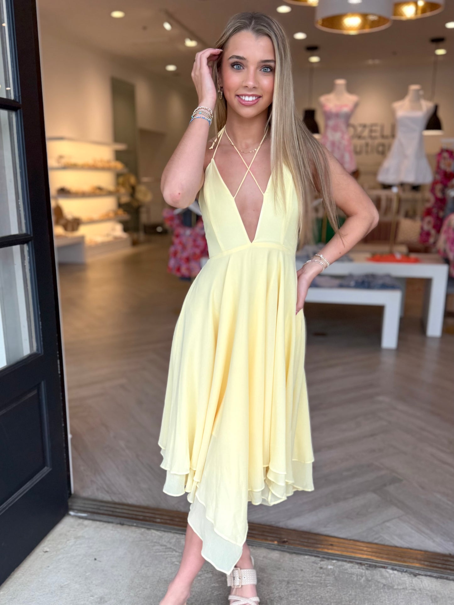 Bright Mesh Halter Midi (2 colors)