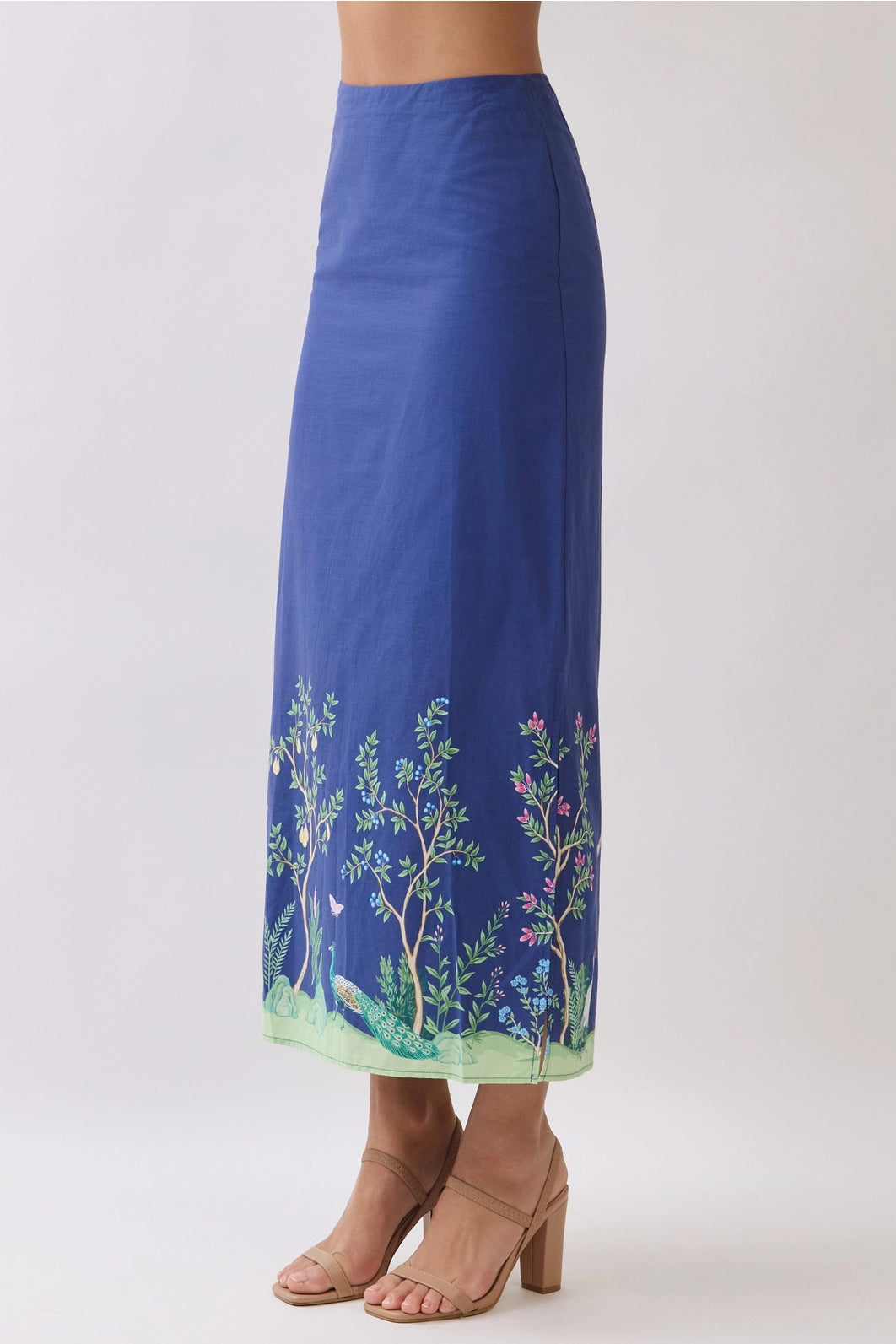 Butterfly Botanical Maxi Skirt