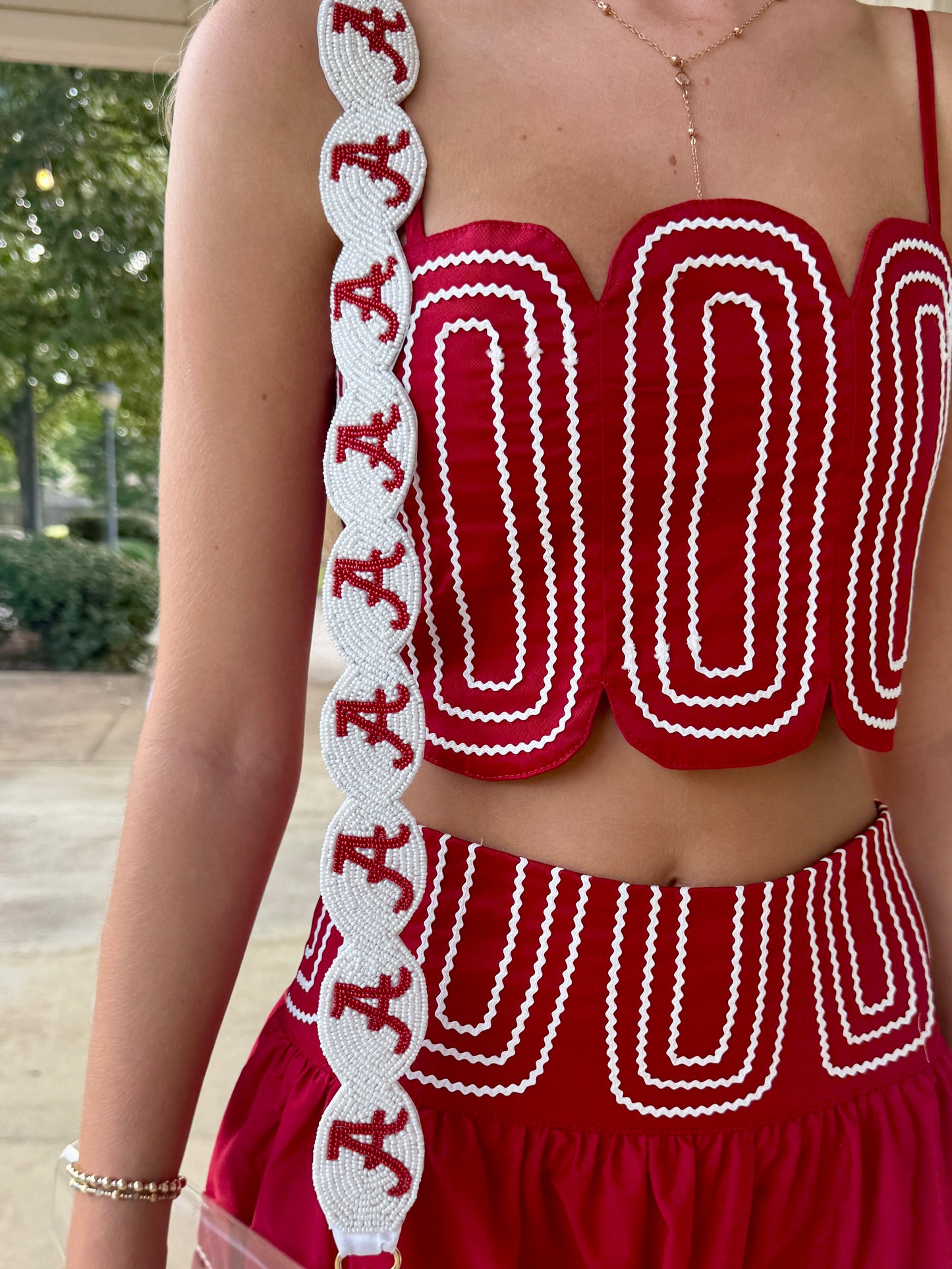 BAMA Scalloped Purse Strap