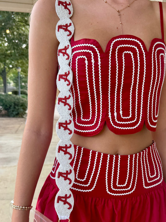 BAMA Scalloped Purse Strap