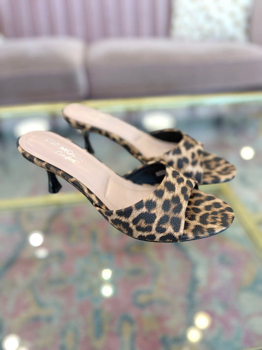 Leopard Kitten Heel
