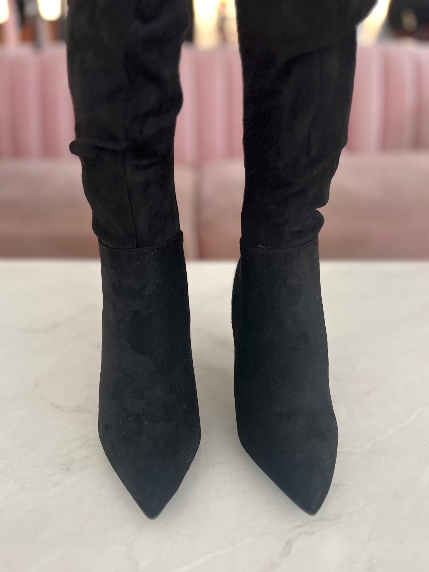 Black Suede Boot