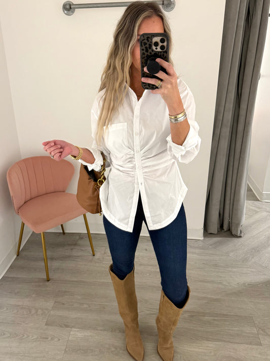 Bonbon Pleated Blouse