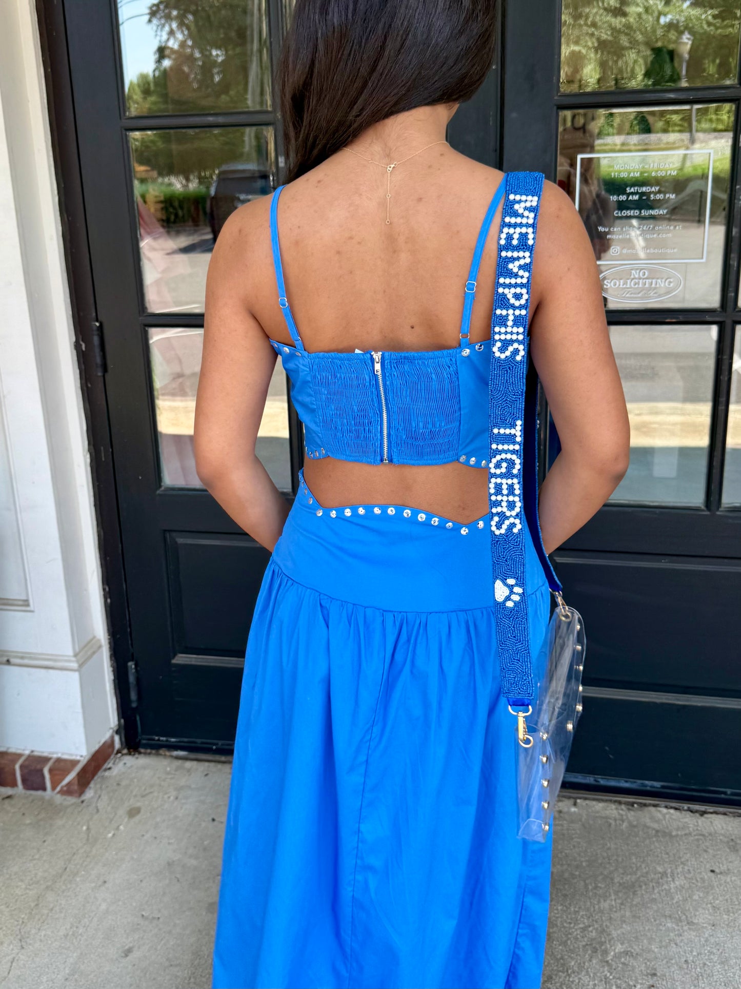 Memphis Metallic Crop Top