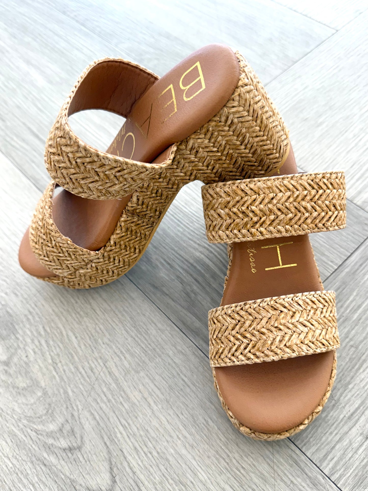 Camel Ocean Platform Sandal