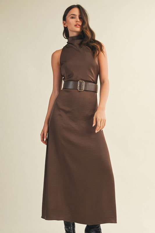 Flowy Belted Dress