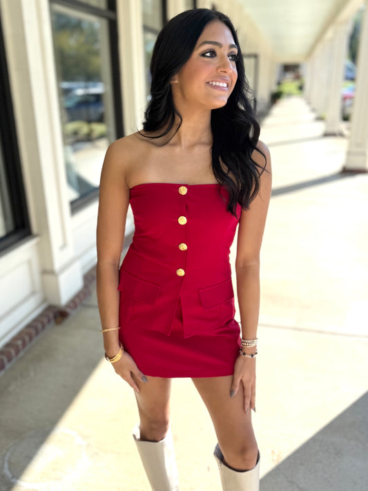 Cherry Cola Mini Skirt