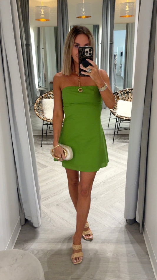 Kiwi Strapless Mini