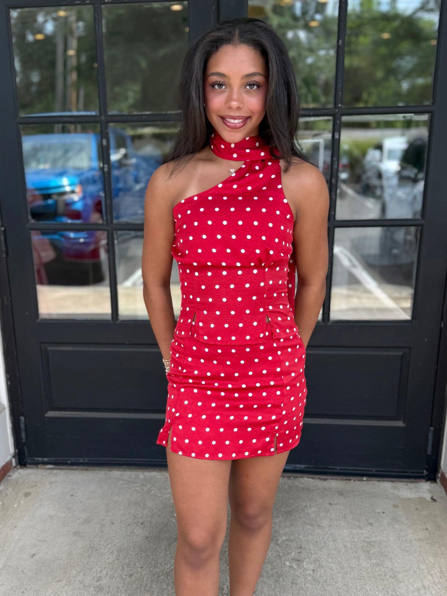 Merica Polka Dot Low Rise Skirt