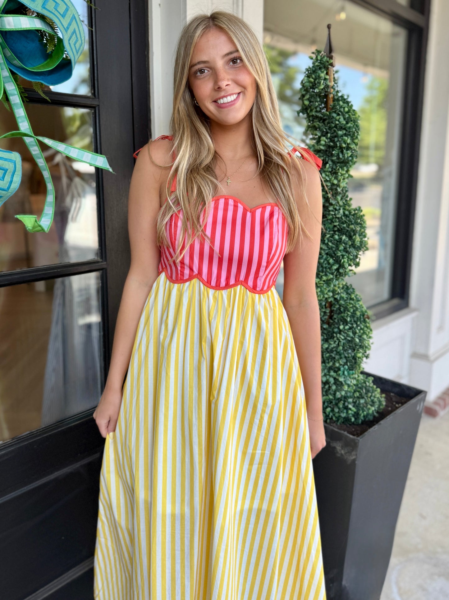 Lemon/Orange Scallop Midi