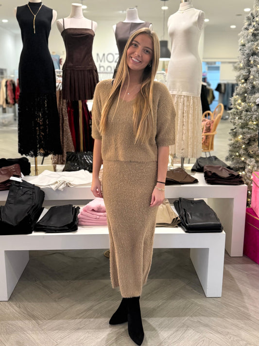 June Fuzzy Midi Skirt