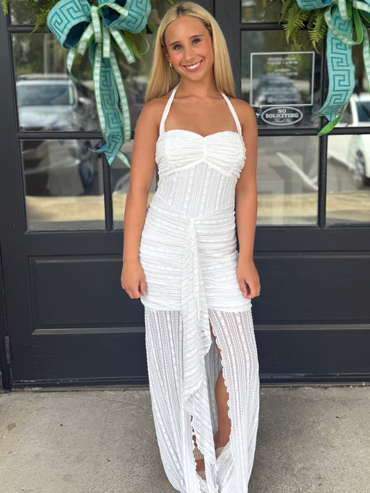 White Sands Halter Maxi