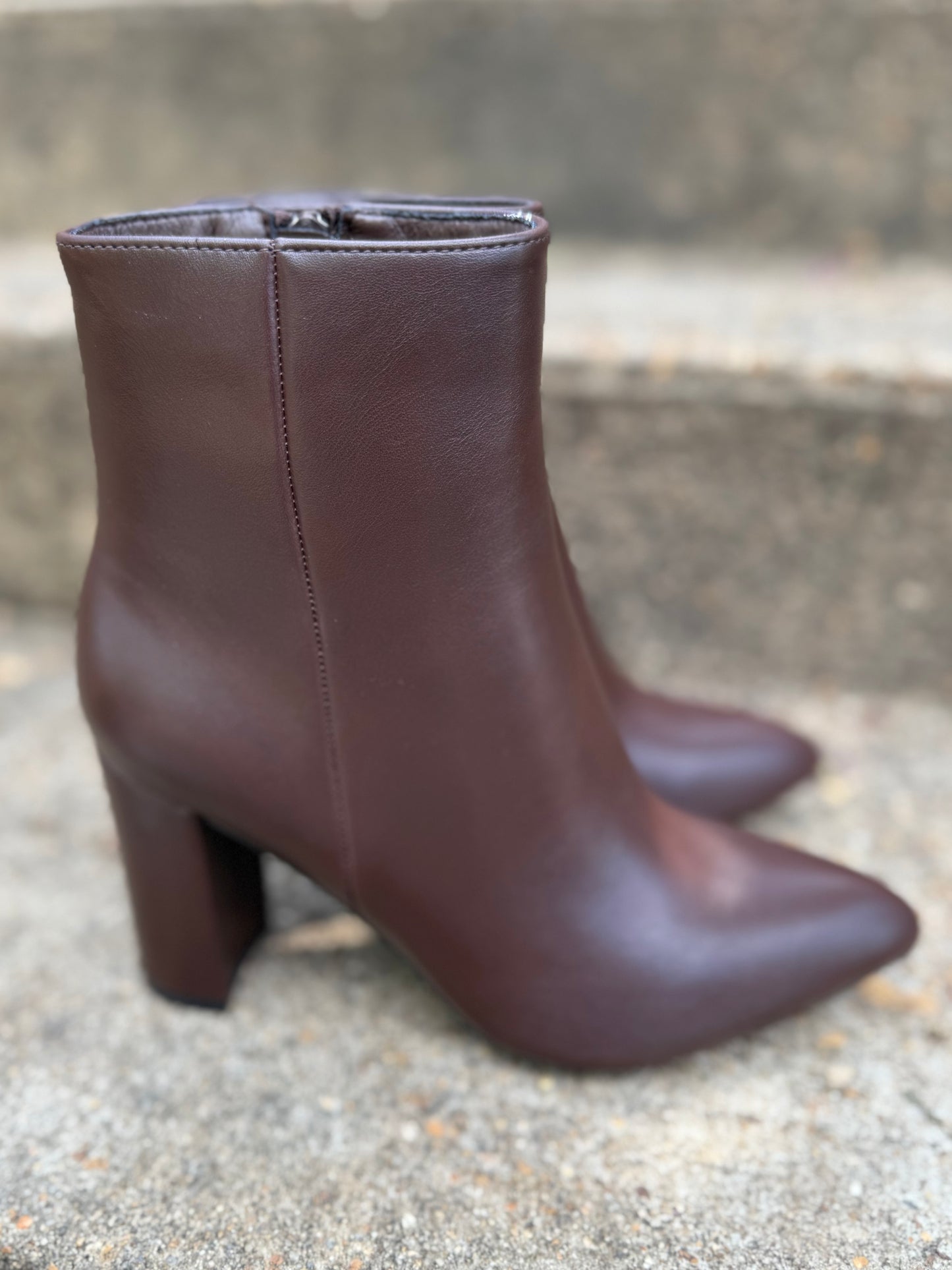 Tess Leather Point Bootie (3 colors)