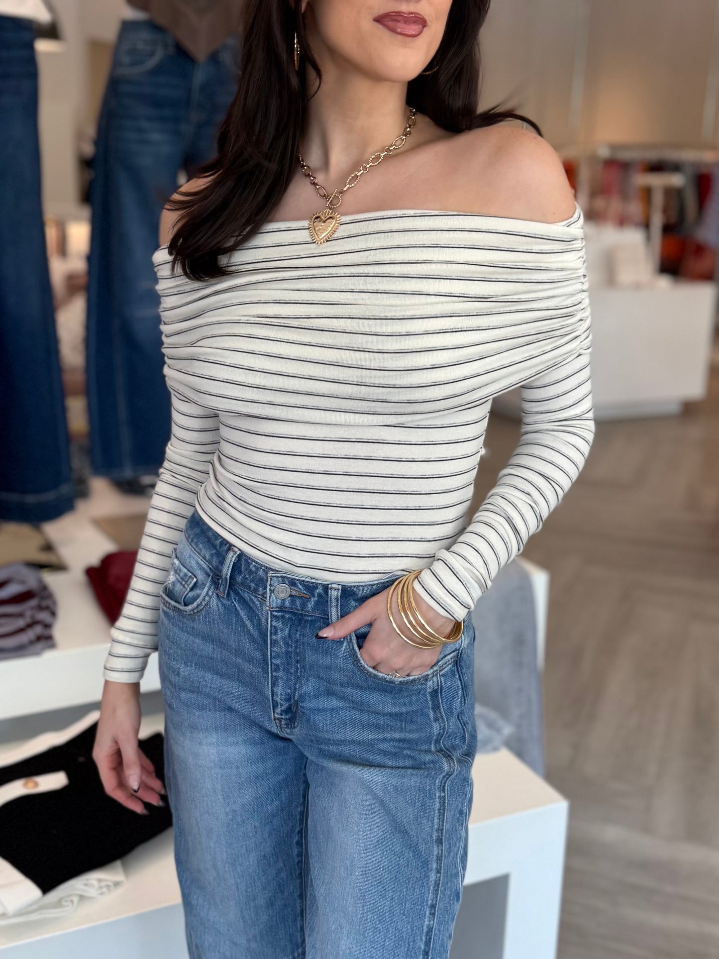 Stripe O/S Bodysuit