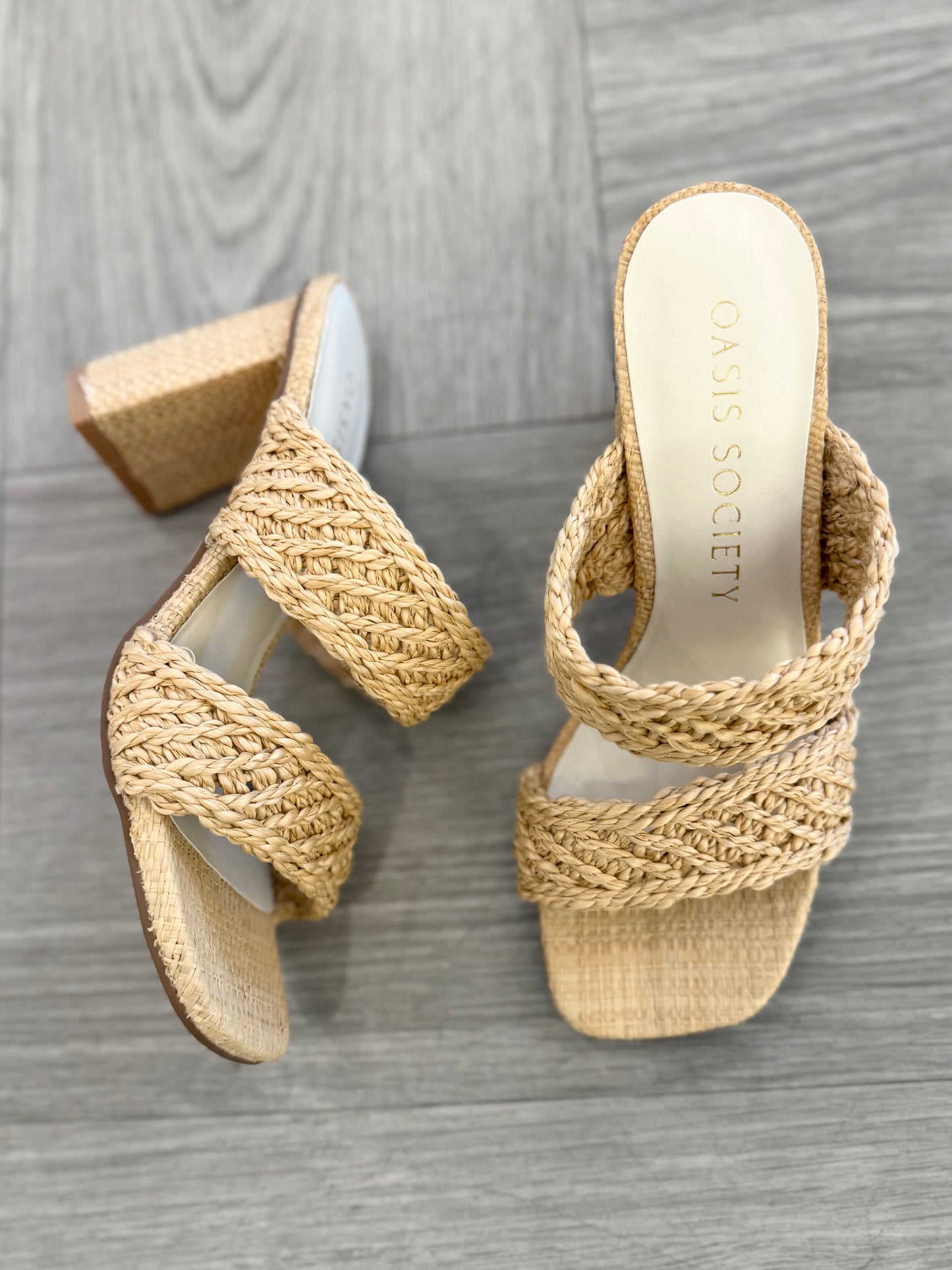 Barbara Double Band Heel in Wheat