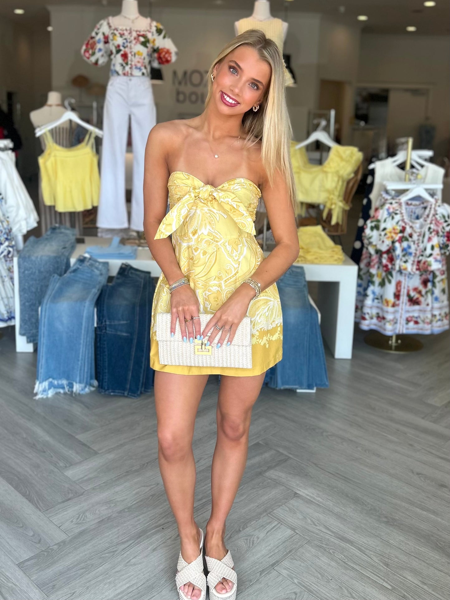Yellow Bandana Twist Mini