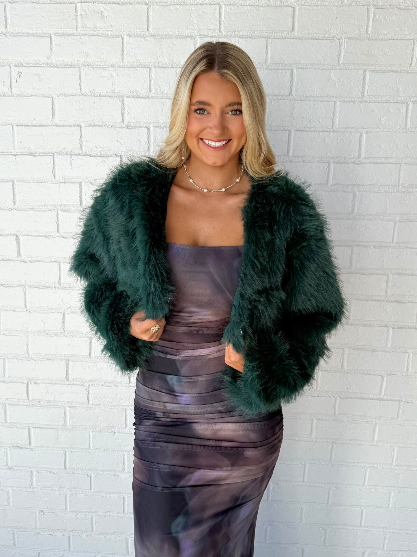 Fuzzy Baby Crop Jacket (4 colors)