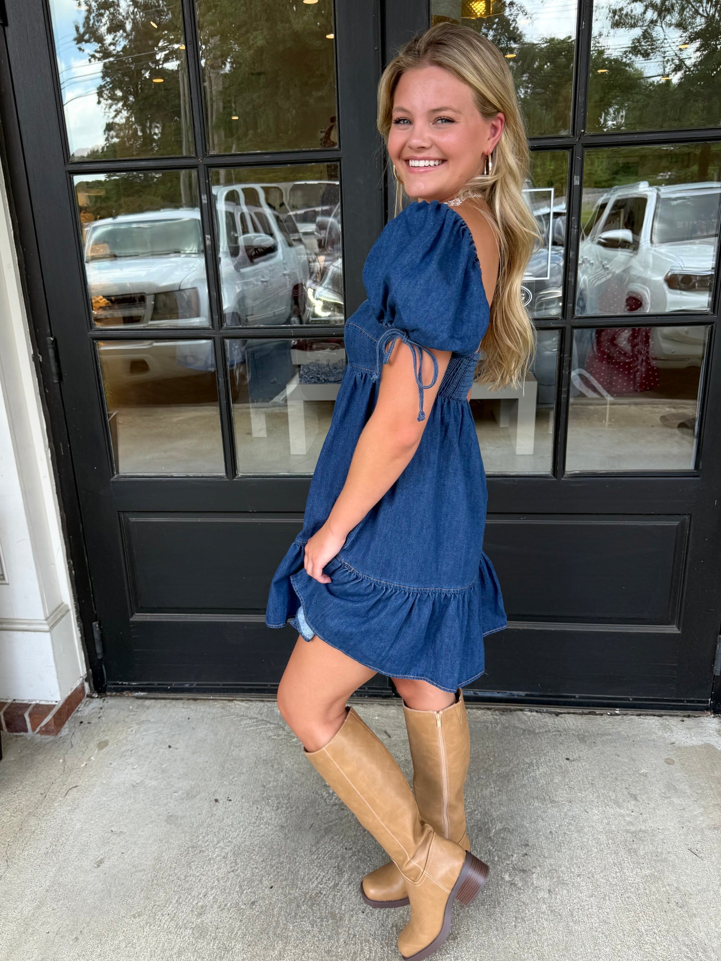 Denim Let's Be Friends Dress