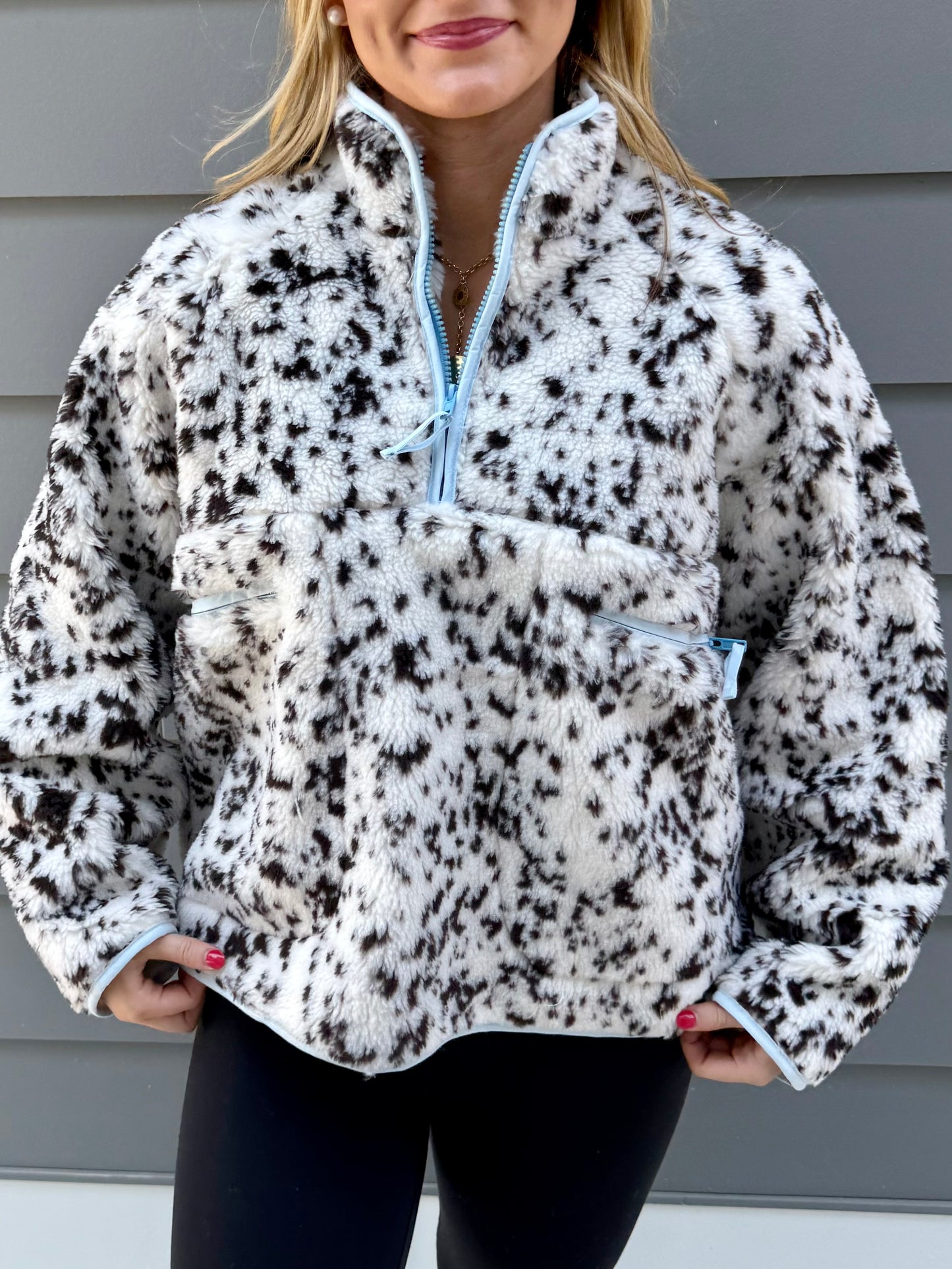 Snow Leopard 1/4 Zip Jacket