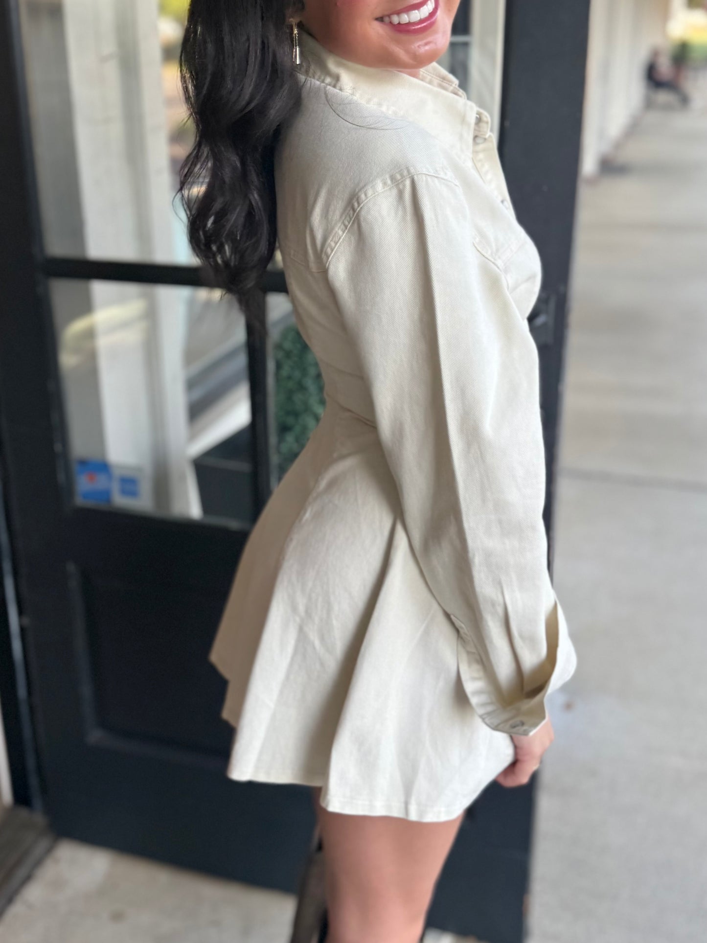 Natural Button Snap Mini