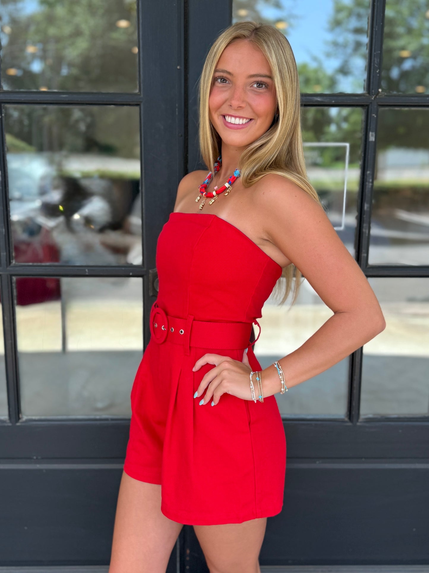 Strapless Belted Romper (3 colors)