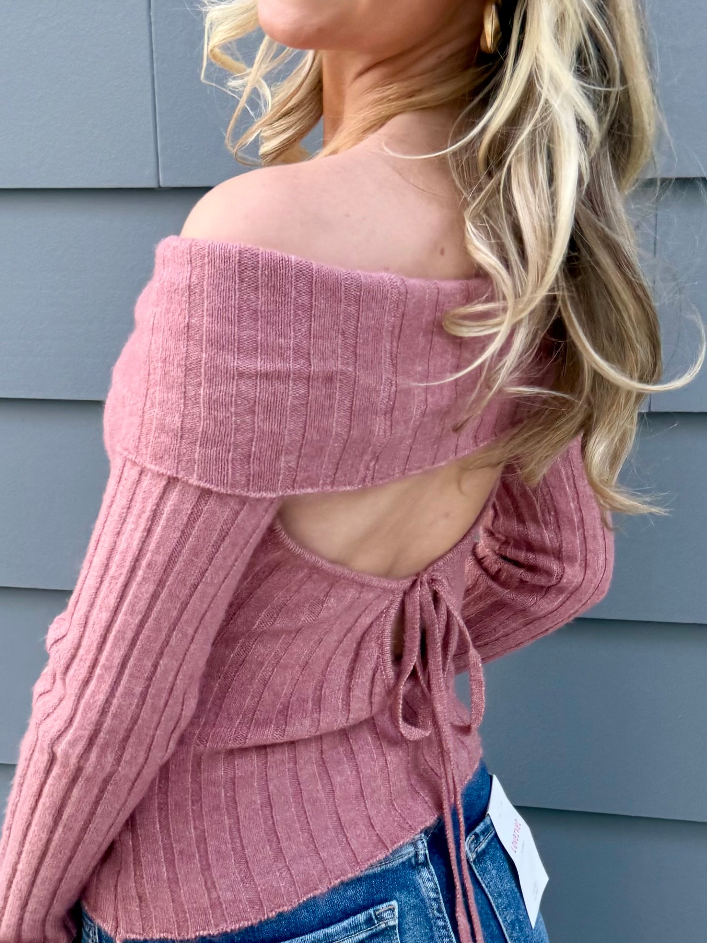 Dusty Rose O/S Sweater