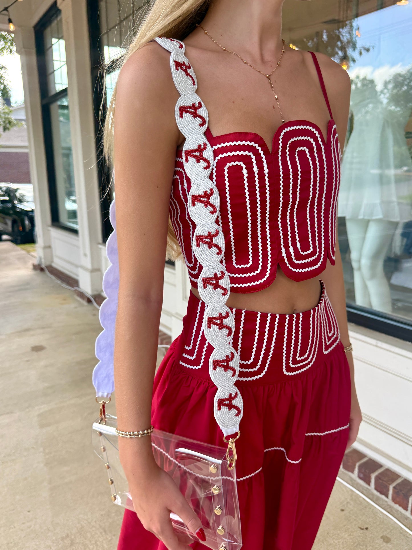 BAMA Scalloped Purse Strap
