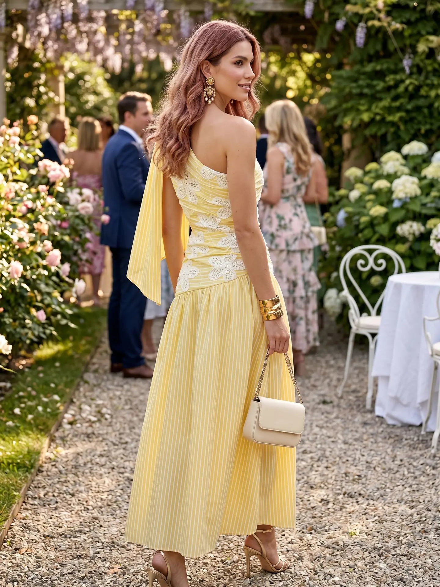 Yellow Line Cutout Maxi