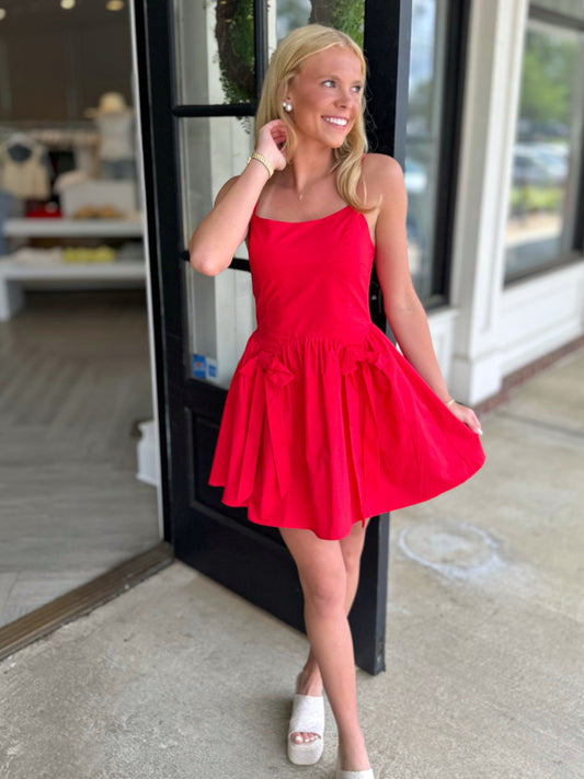 Red Double Bow Mini