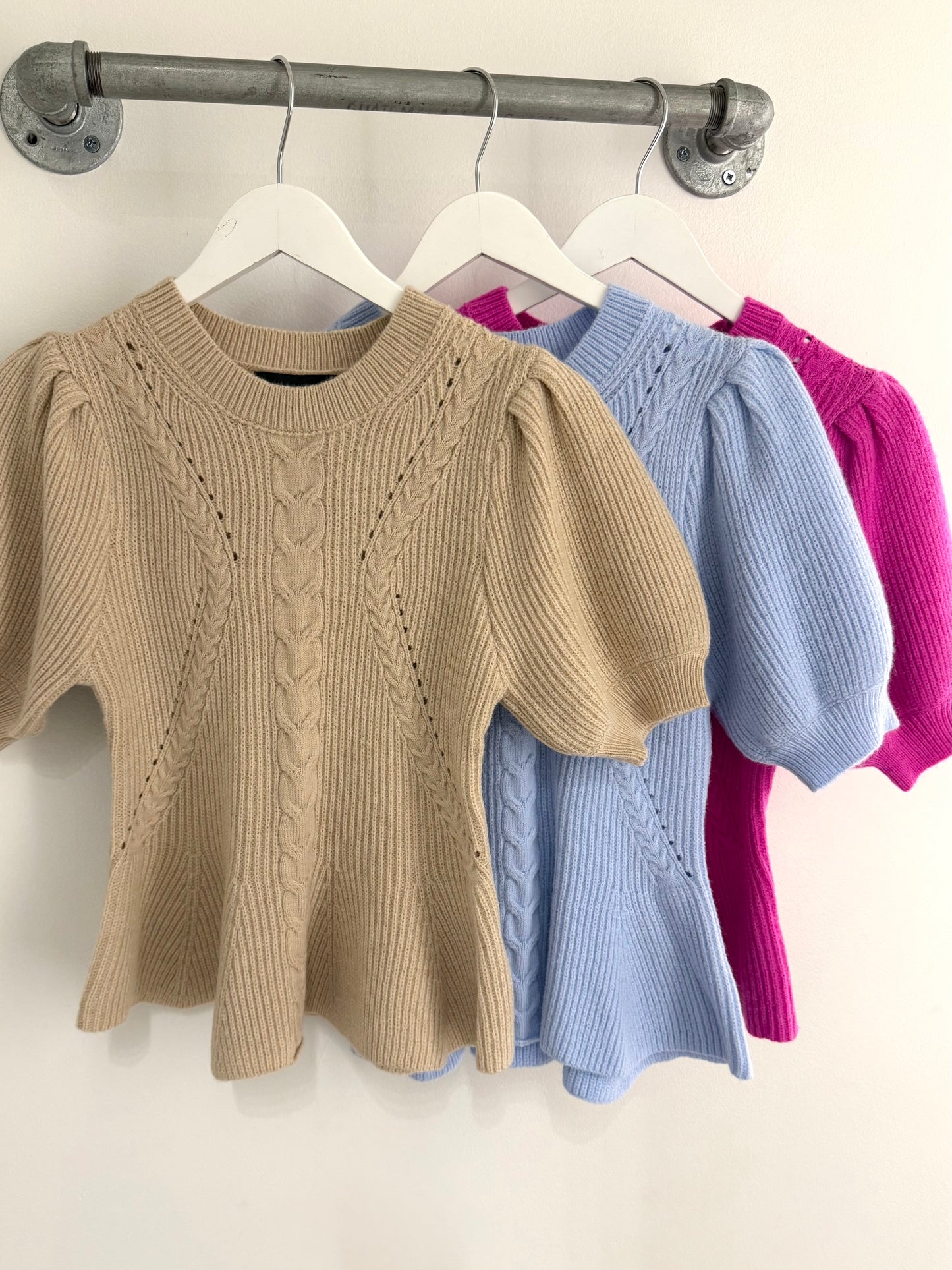 Flared Puff Sleeve Top (3 colors)