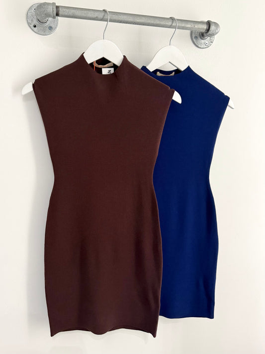 Knit Cap Sleeve Mini