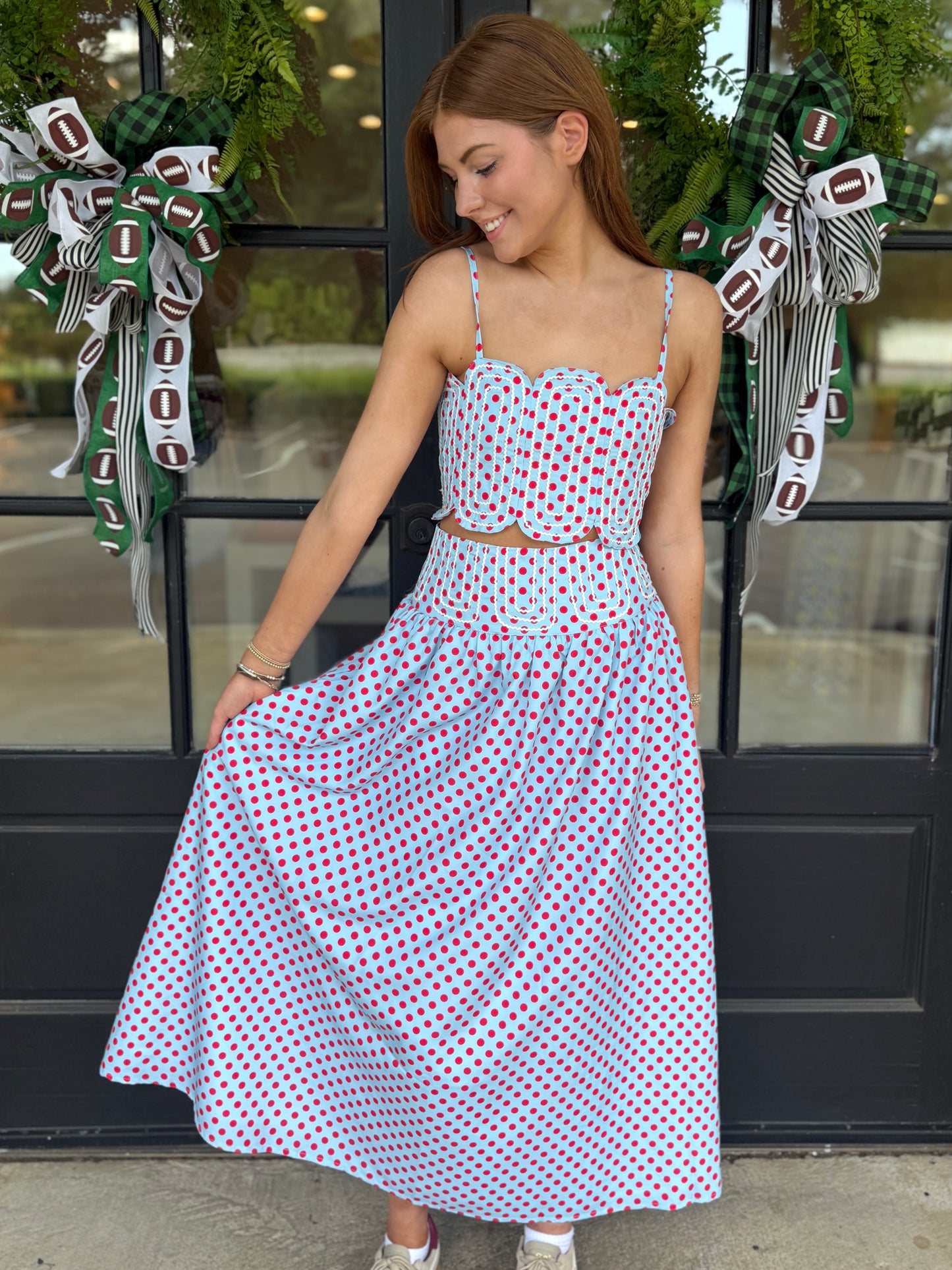 Polka Dot Max Top