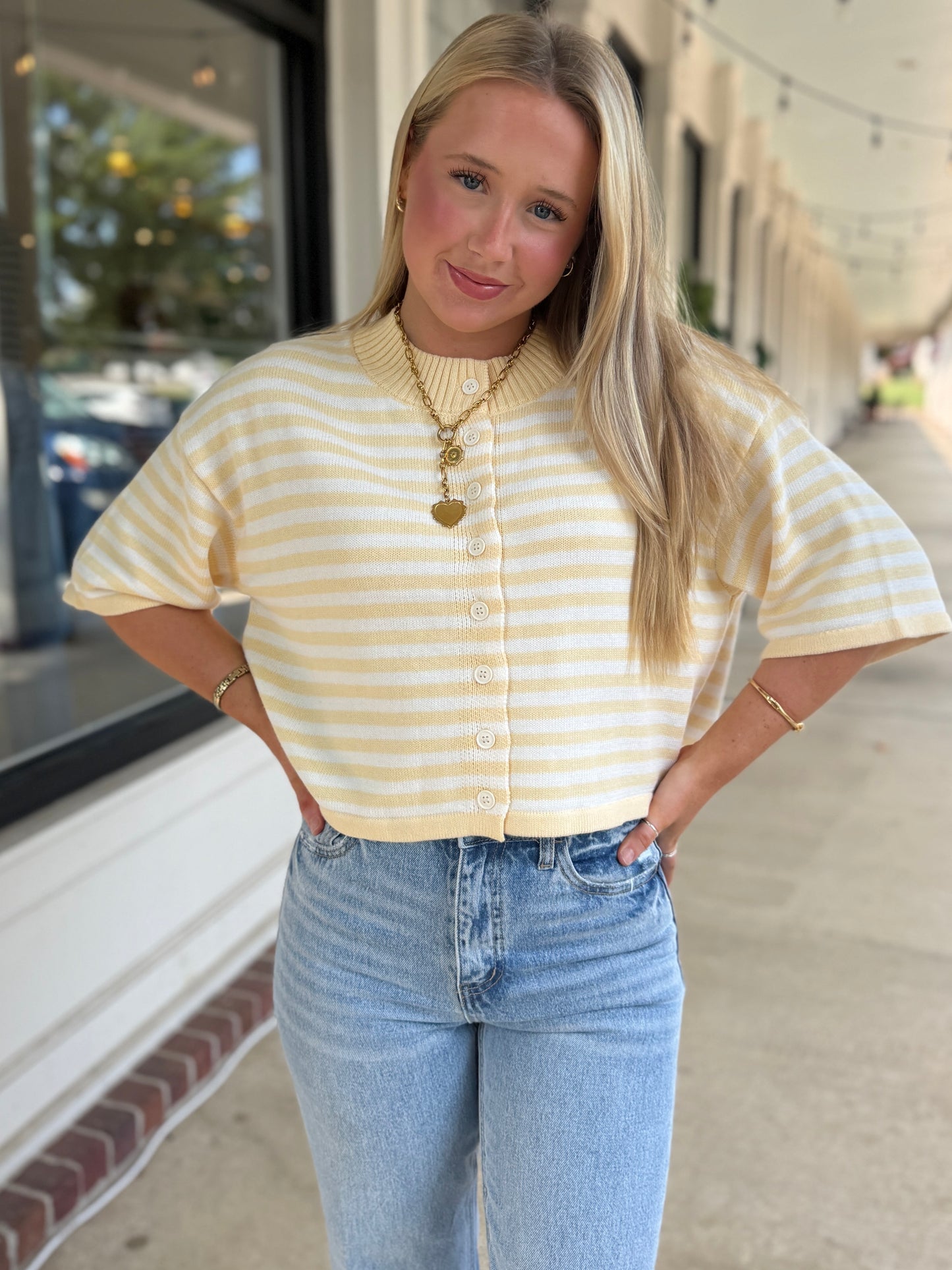 Hour Striped Cardigan