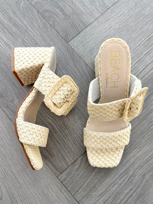 Lucy French Vanilla Buckle Sandal