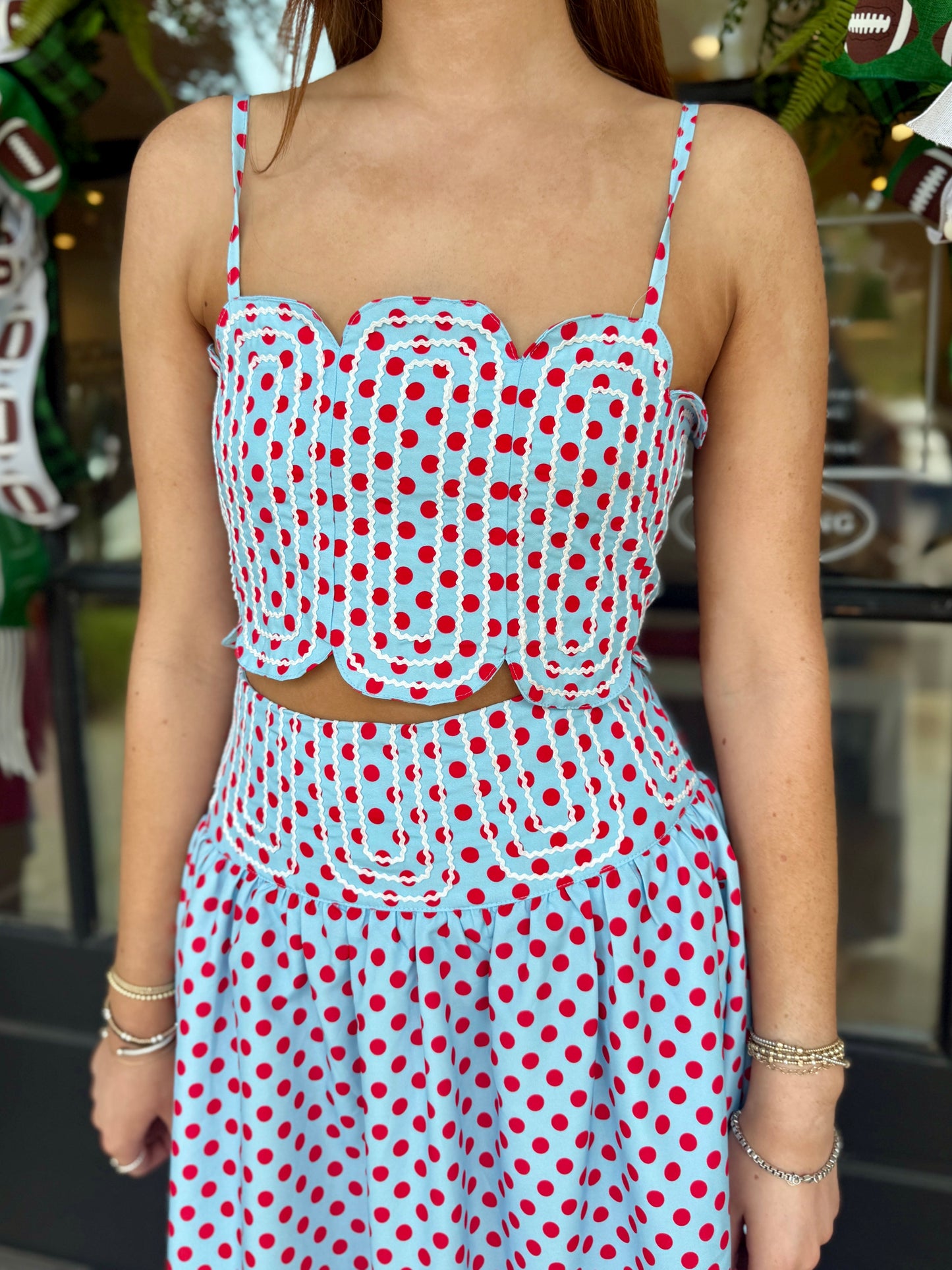 Polka Dot Max Top
